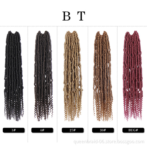 14 Inch 24 Strands/pieces Crotchet Hair Extension Pre-looped Fluffy Braids Bomb Twist Crochet Hair